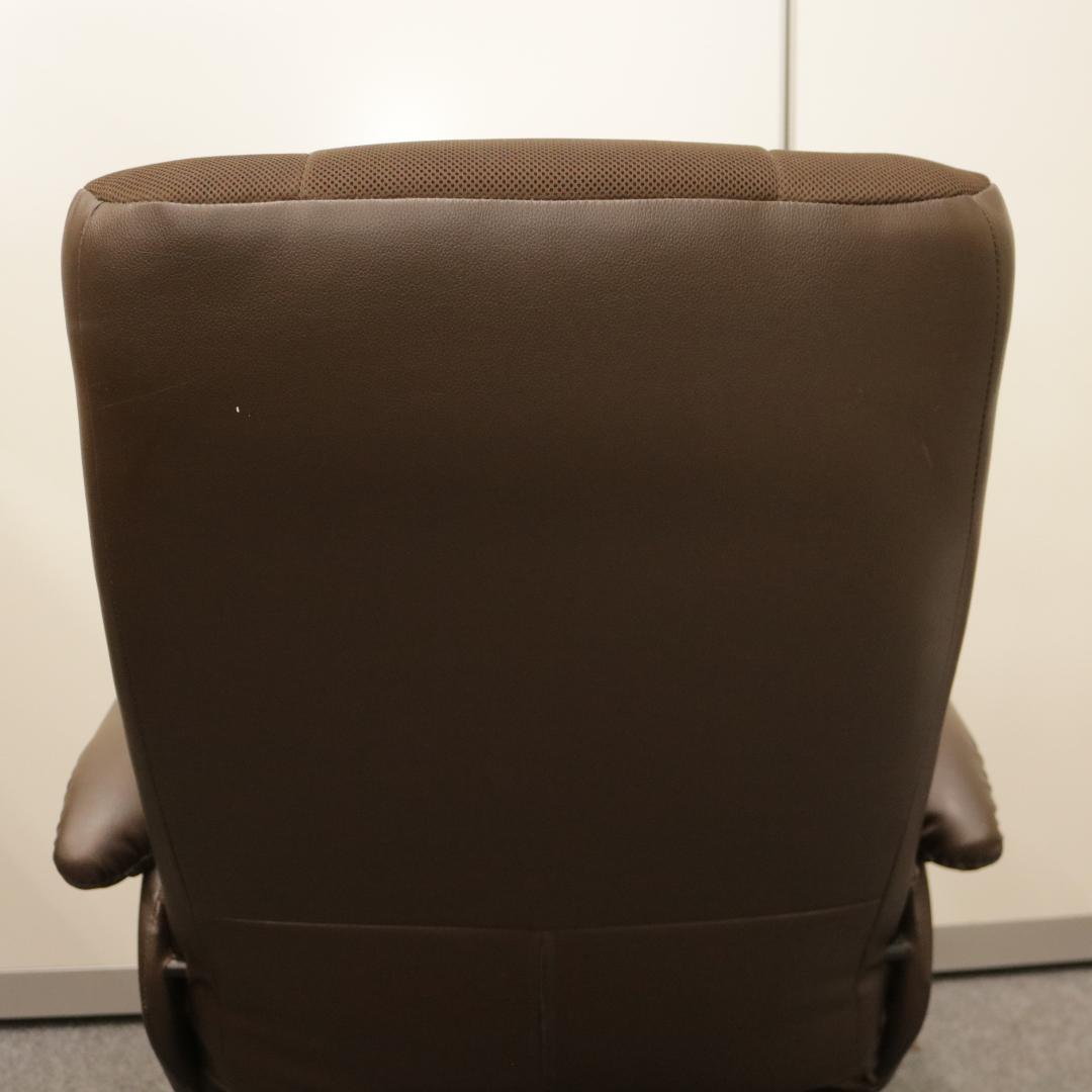 ニトリ パーソナルチェア Dメッシュ ブラウン オットマン付き