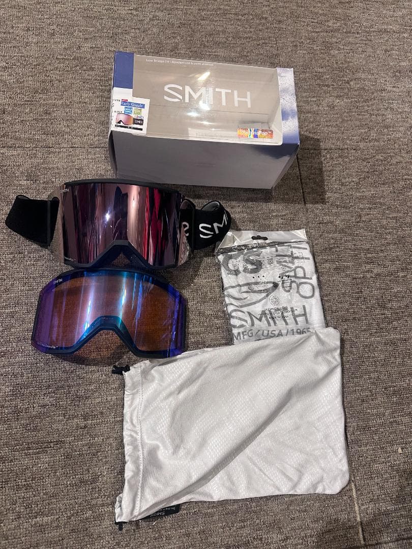 SMITH スミス　SQUAD MAG 交換レンズ付き　新品展示品　BLACK