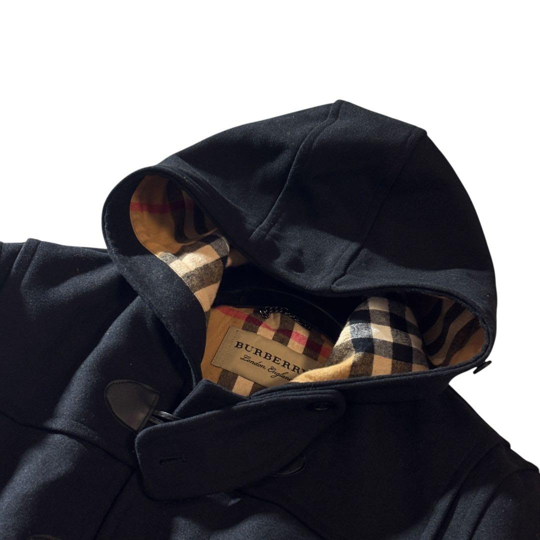 極美品✨バーバリー ダッフルコート カシミヤ メガチェック ブラック 近年モデル
