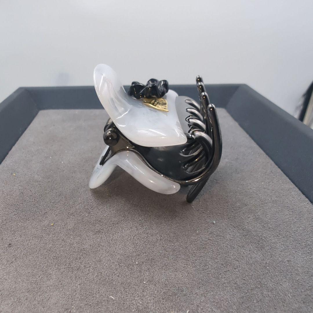 美品 acca アッカ ヘアクリップ ヘアピン ローズ 薔薇 フラワー