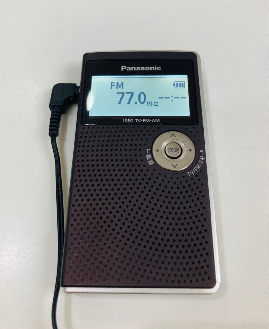 パナソニック ワンセグTV音声-FM-AM 3バンドレシーバーRF-ND50TV