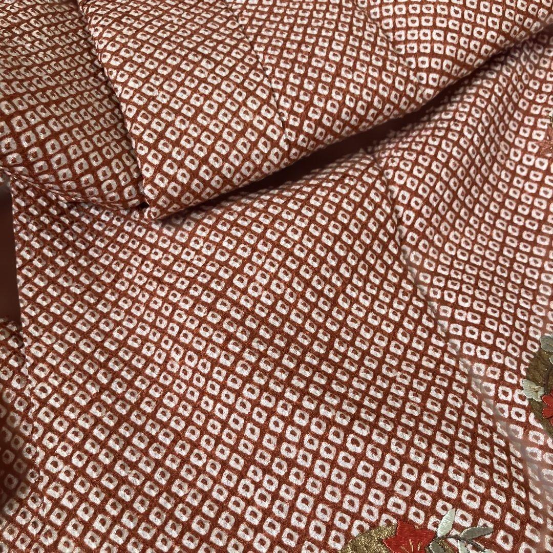 七五三　卒業式　正絹総絞り　着物