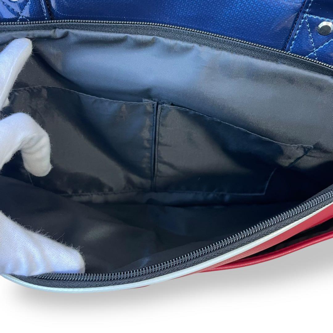 Admiral ゴルフボストンバッグ 赤×紺 シューズ収納付