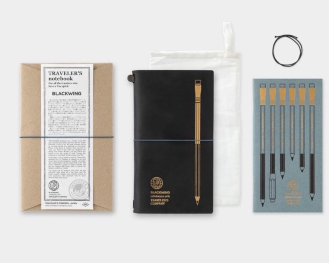 TF トラベラーズノート BLACKWING チャーム リフィル 3点セット