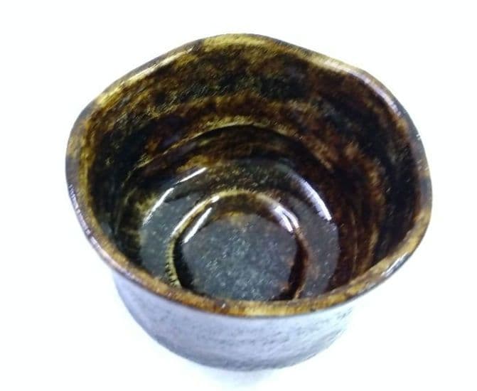 茶道具 茶碗 楽茶碗 黒楽 黒流 檜垣良多 桂窯 青子 寄神崇白