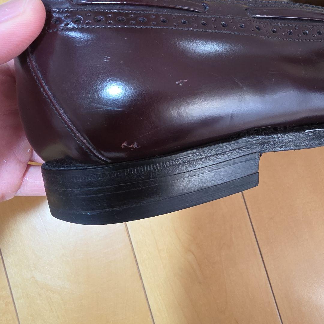 ジョンストン&マーフィー　ローファー　バーガンディ