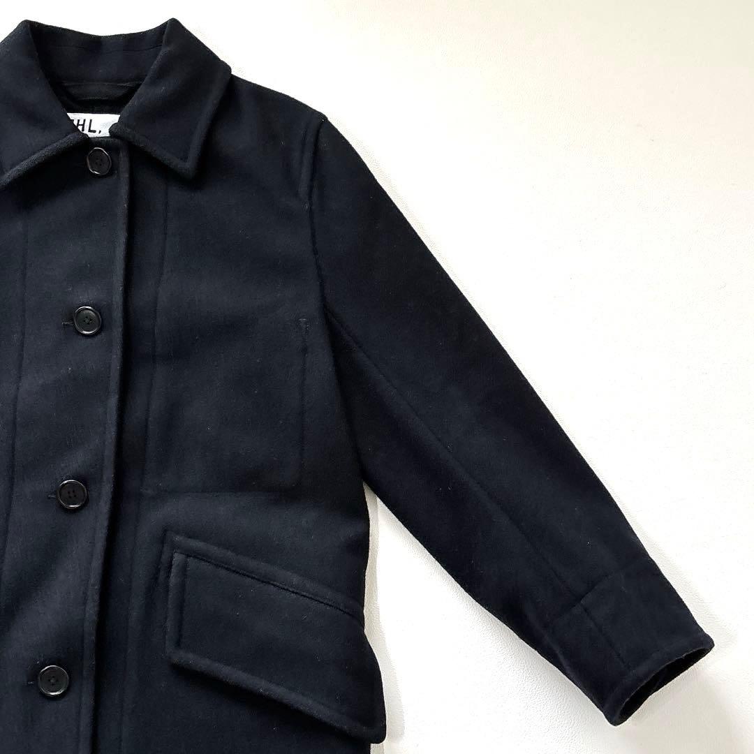 定価5.5万✨MHL. ロング BASIC WOOL MELTON COAT 紺