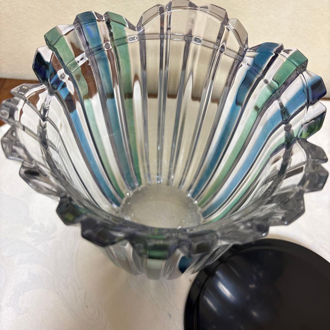 茶道具　水指　ガラス　硝子　蛍袋　未使用