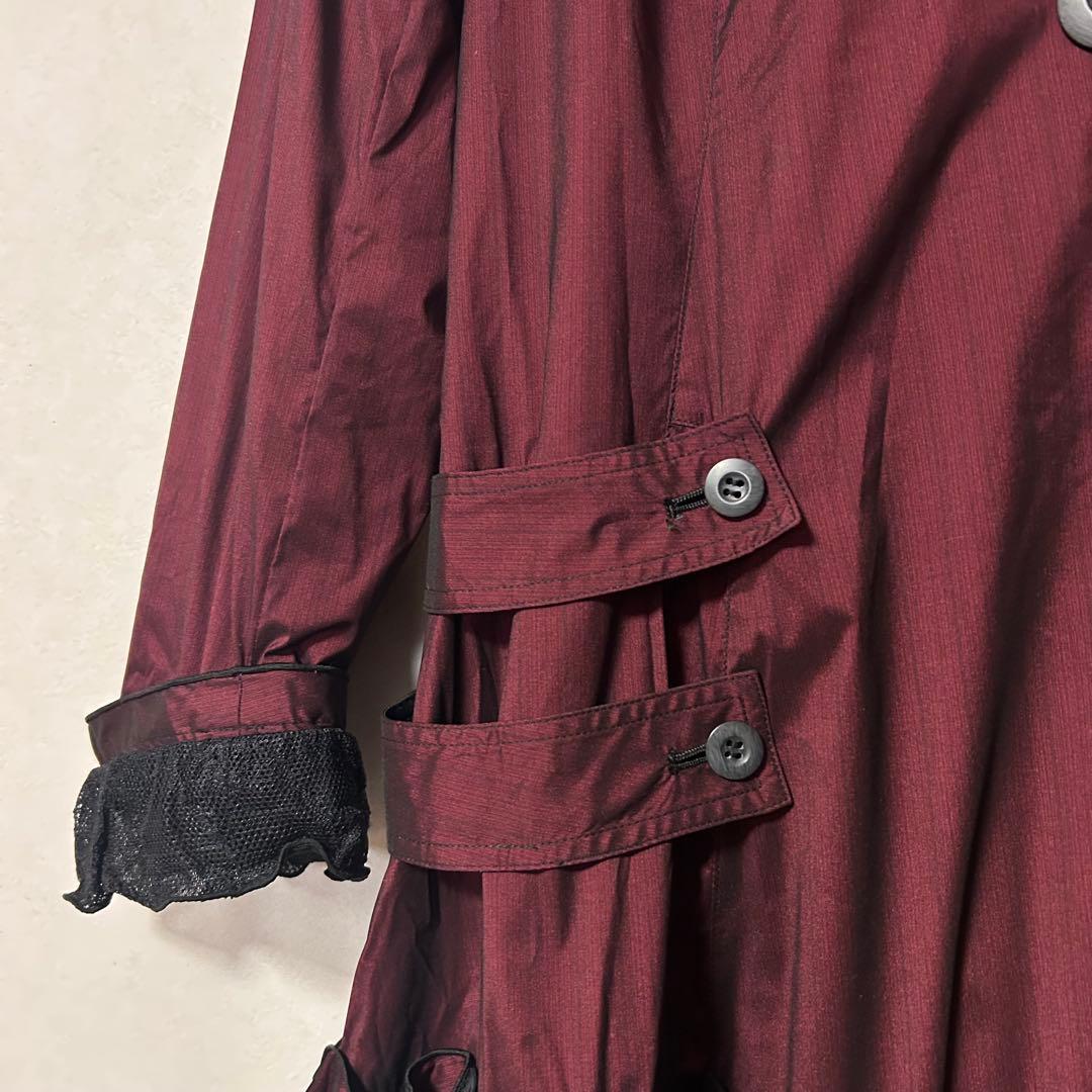 エイココンドウ　レディース　コート　赤　　42 L レース　エターナリーブレイズ