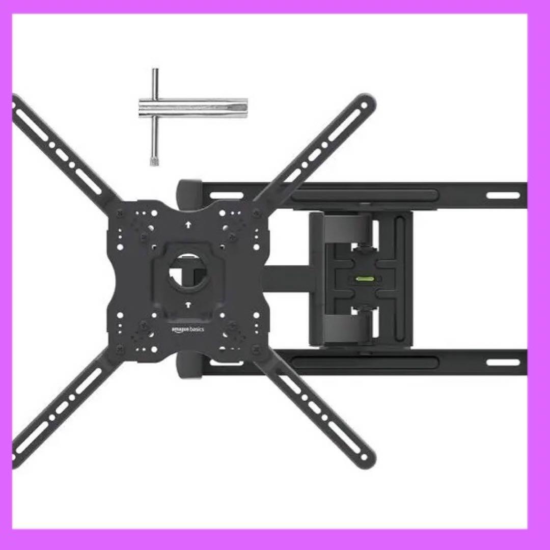 テレビ壁掛け金具フルモーション水平ポスト設置レベリング付 32~86インチ対応