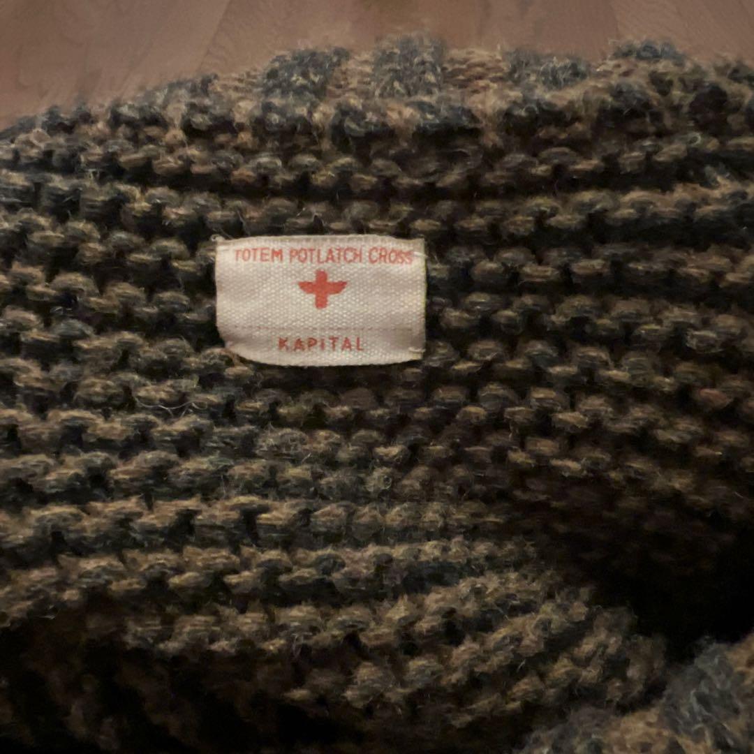 お値引き中‼️kapital ニット アウター ポンチョ