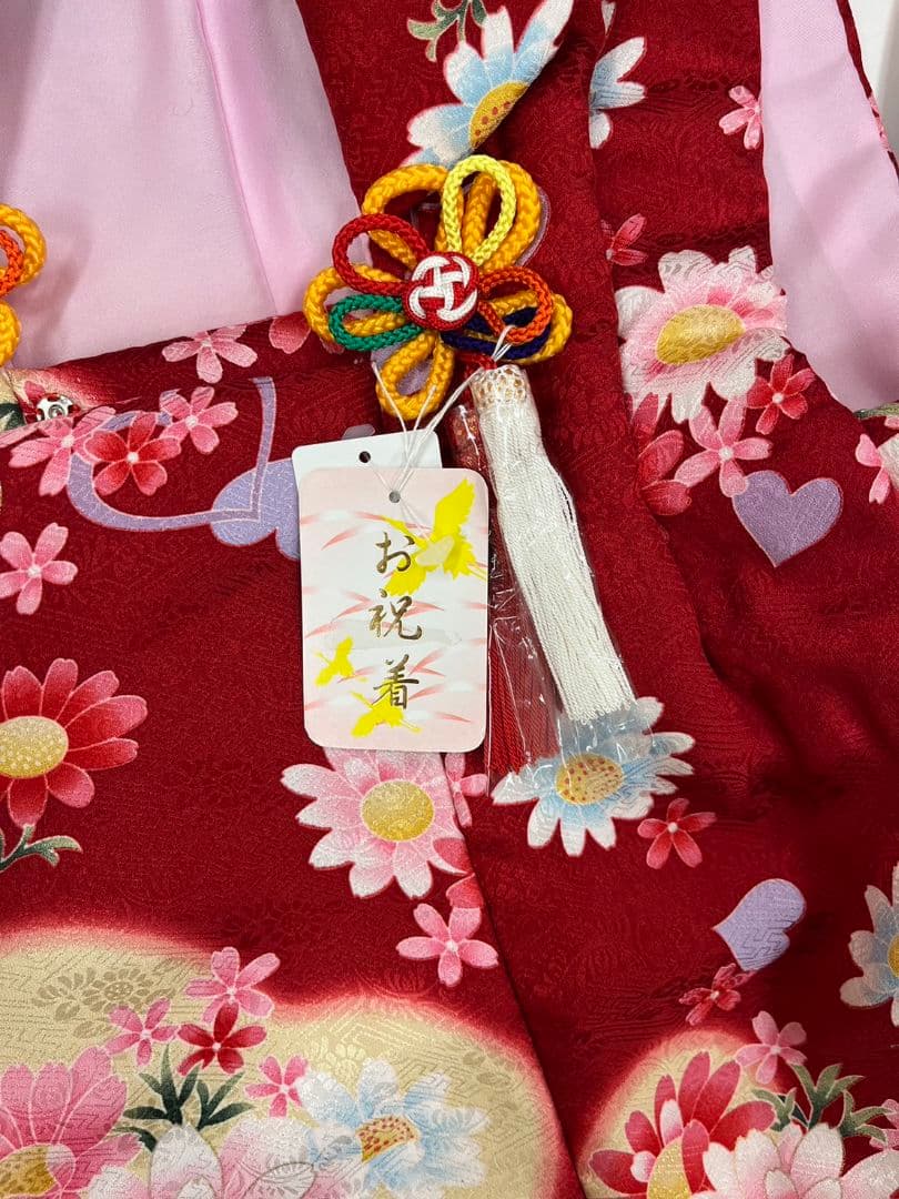 (152)　♥七五三 三歳 女の子♥ 正絹 被布セット ♥
