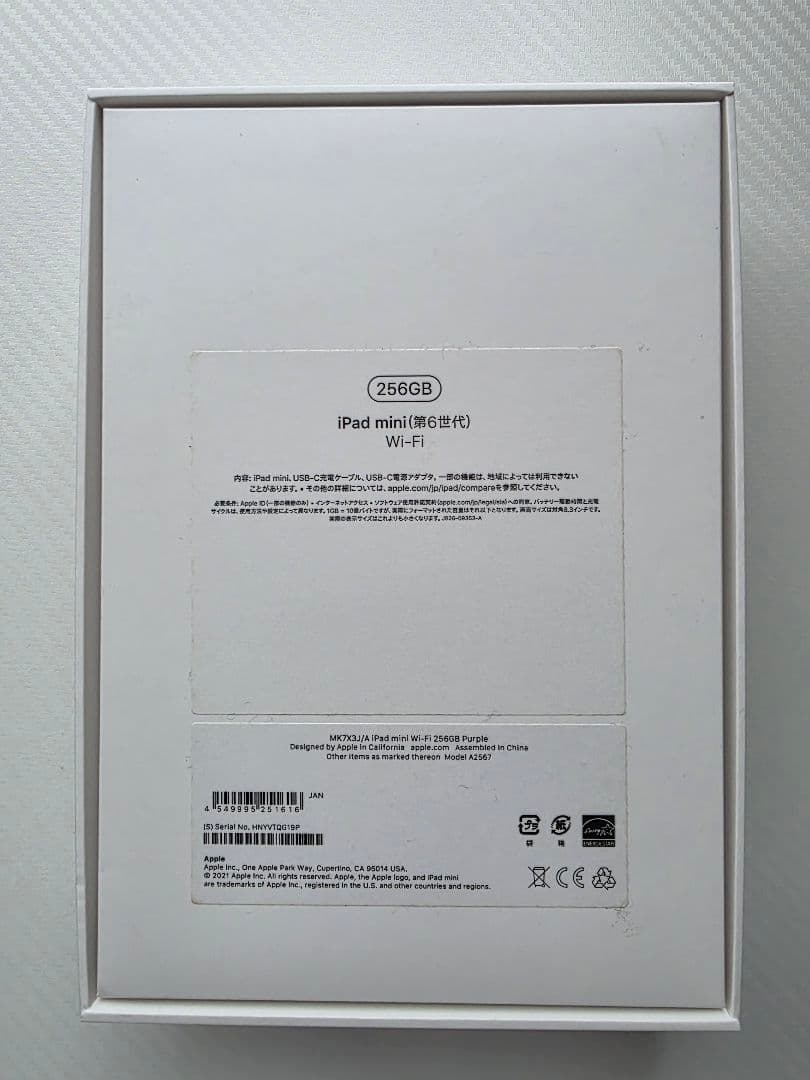 【最終価格】iPad mini 6 WiFi 256GB 最大容量100%