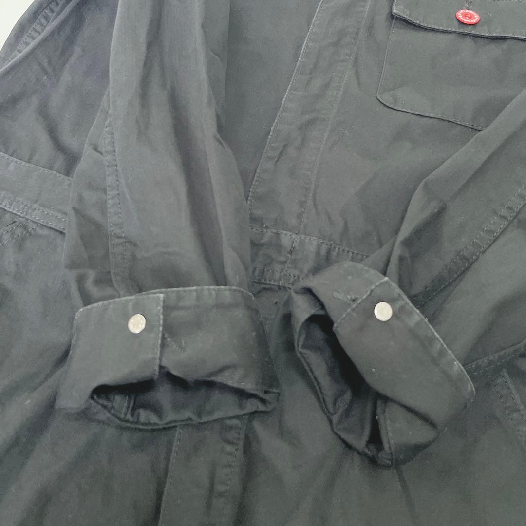 CUNEキューン うさぎプリント つなぎ オールインワン ブラック 2