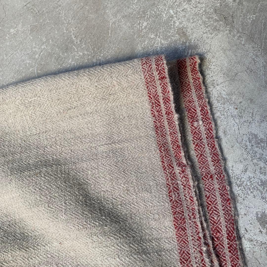 antique vintage ヒマラヤ　ウール　ブランケット　②