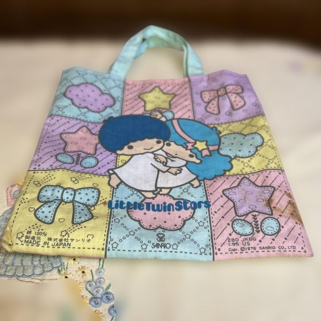 貴重キキララLittleTwinStarsお弁当箱箸箱ランチバッグクロス1976