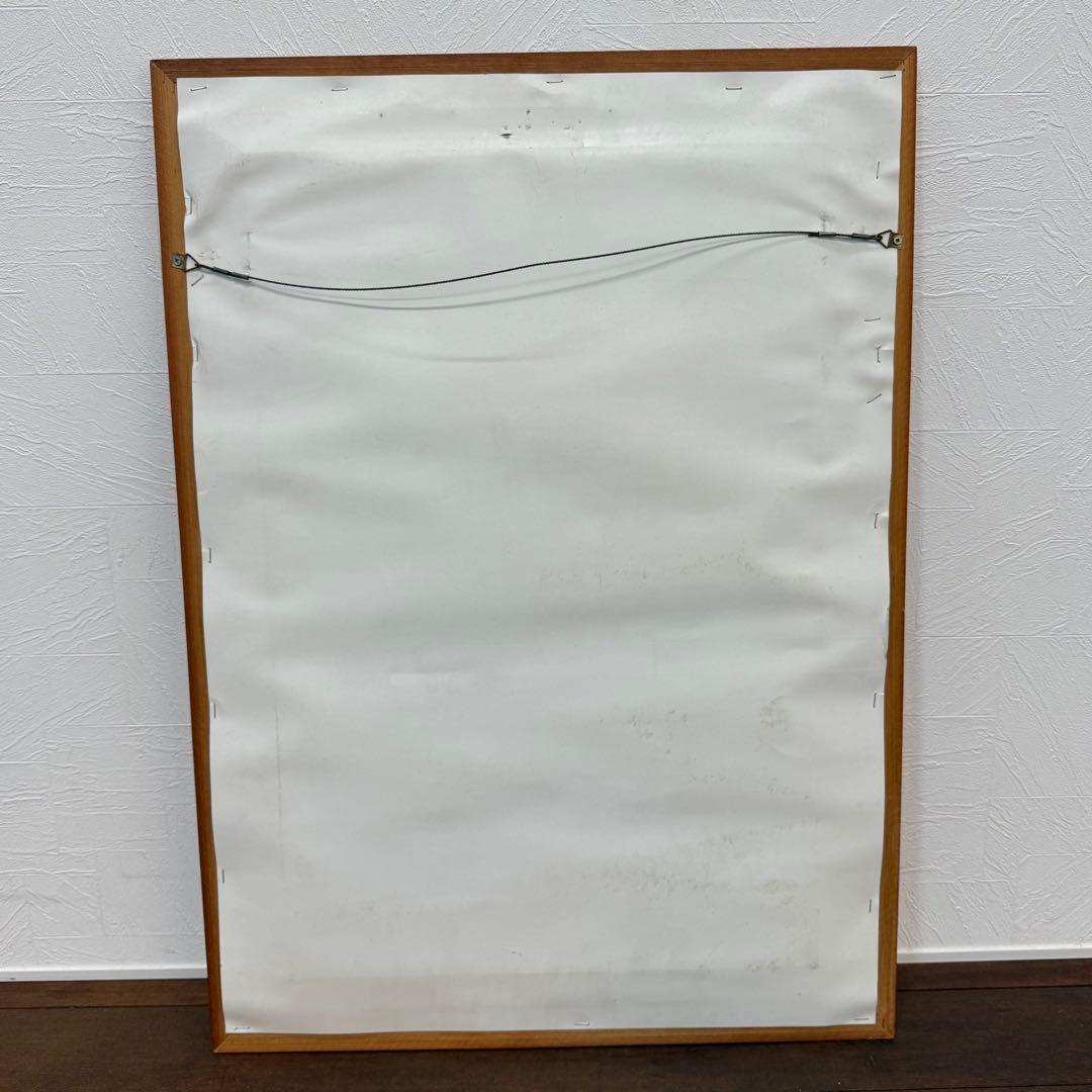 H112K15c トルコ陶器 手書きタイル 額装