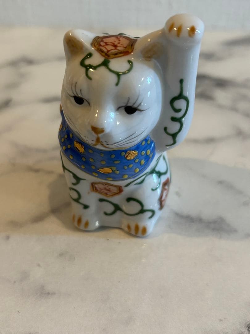 伊万里焼？ 招き猫　2体セット　美品