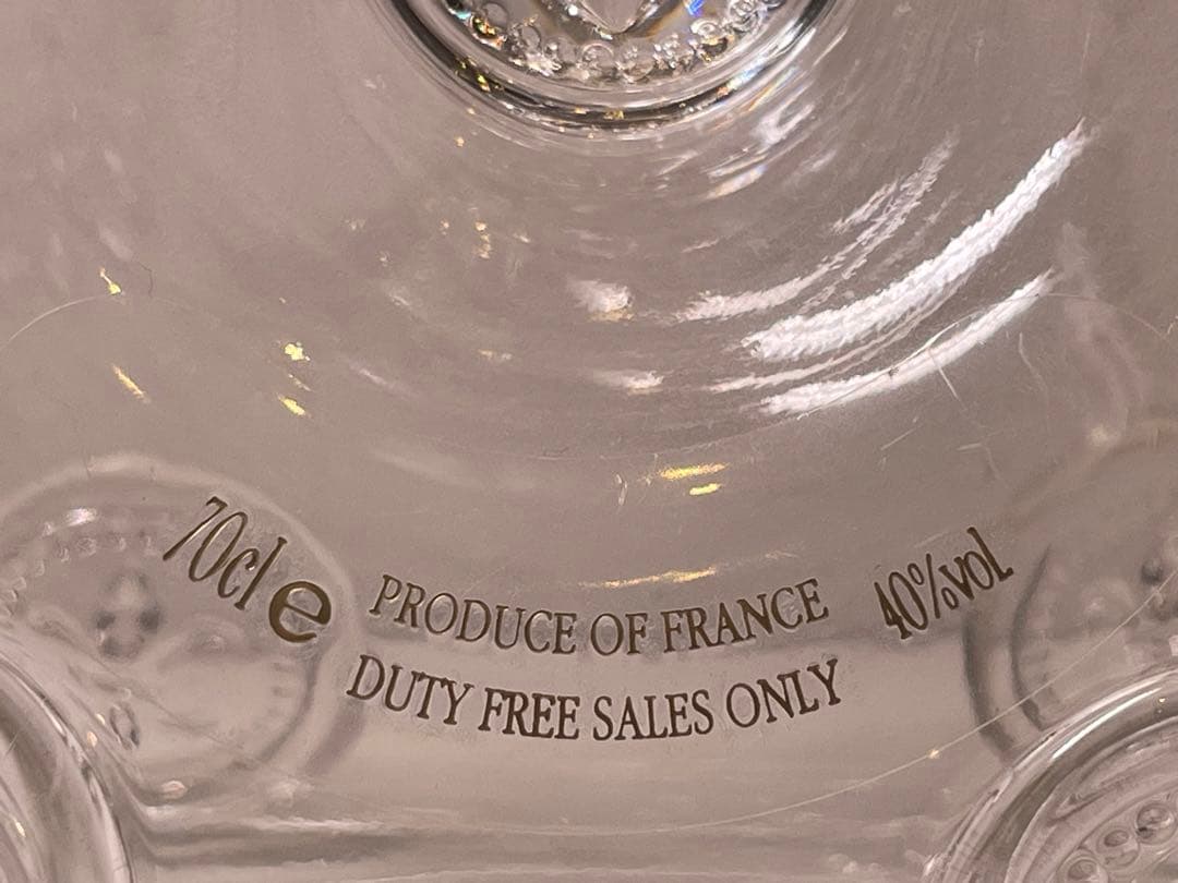 【新品未使用】レミーマーティンルイxIII バカラクリスタルデカンター空ボトル