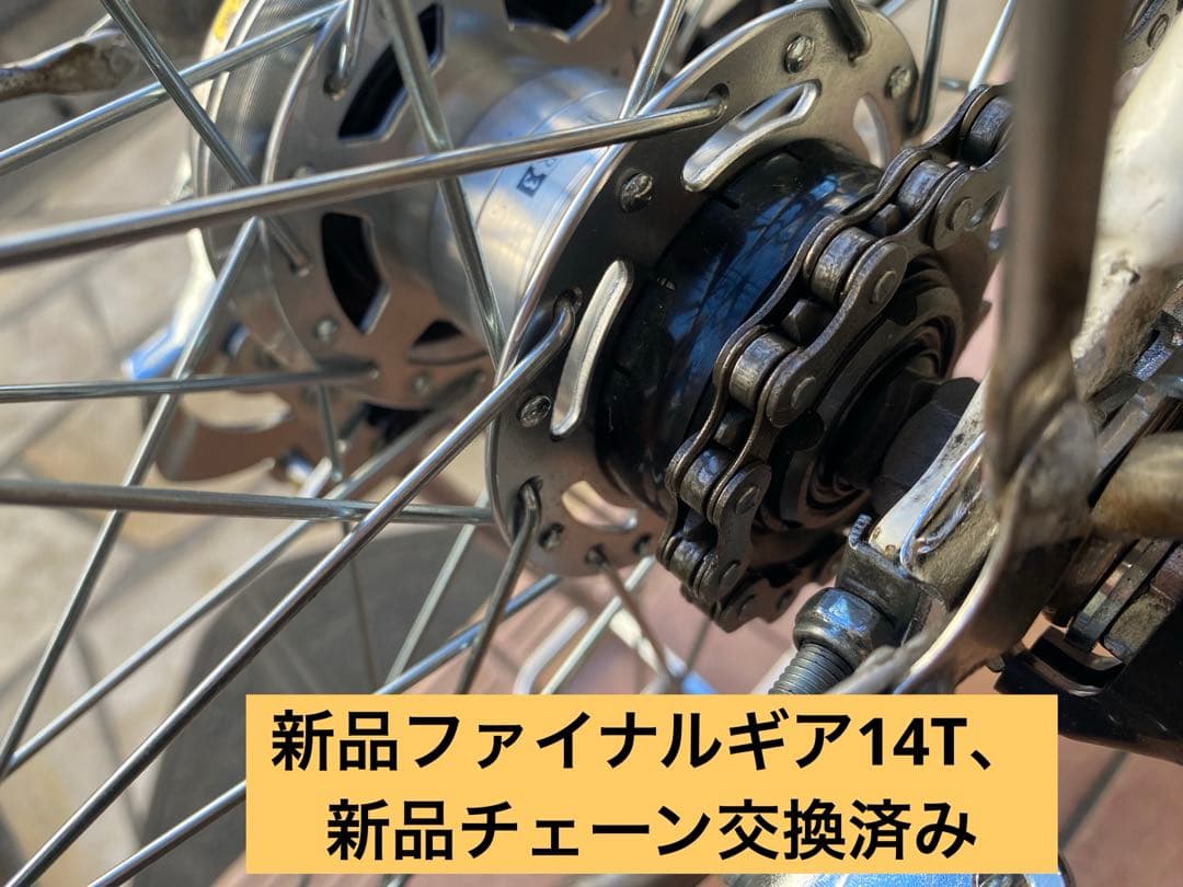 電動自転車　PAS CITY バッテリー、後輪廻り新品交換済み　指定地域無料配送