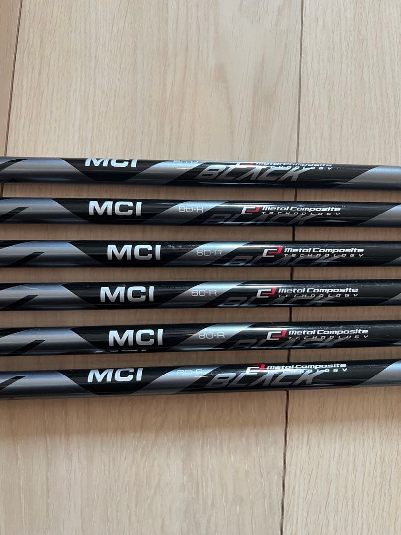 MCI blackアイアン用シャフト 6本セット