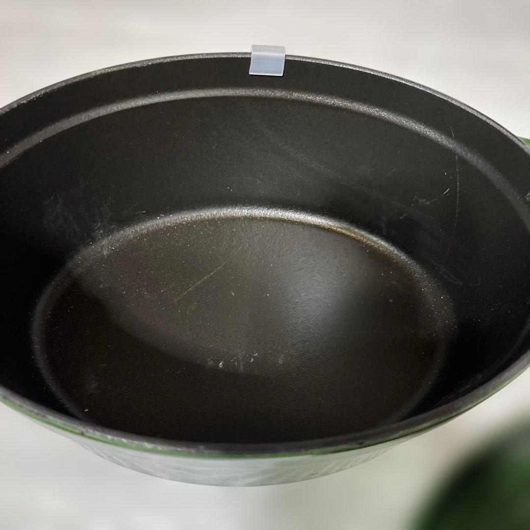 STAUB グリーン 両手鍋