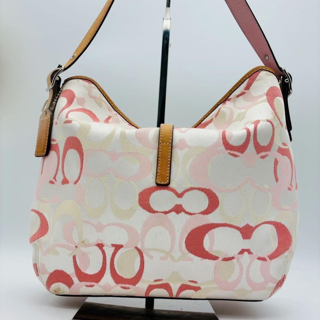 バッグ Coach Signature Bag Pink one shoulder