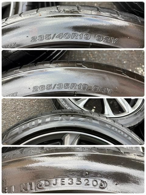 美品！レクサス RC 後期 Fスポーツ純正 19インチ IS、流用などに