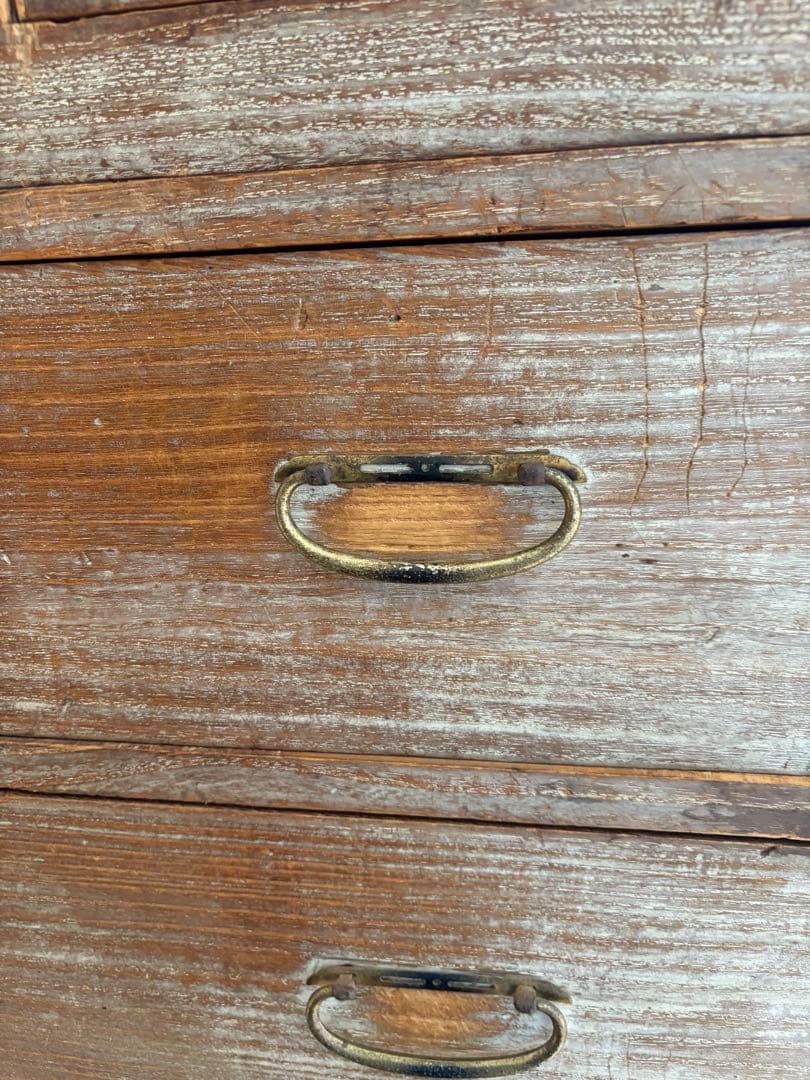 桐箪笥 アンティーク 和　日本箪笥 古家具 時代箪笥 収納棚 無垢材6段引出し