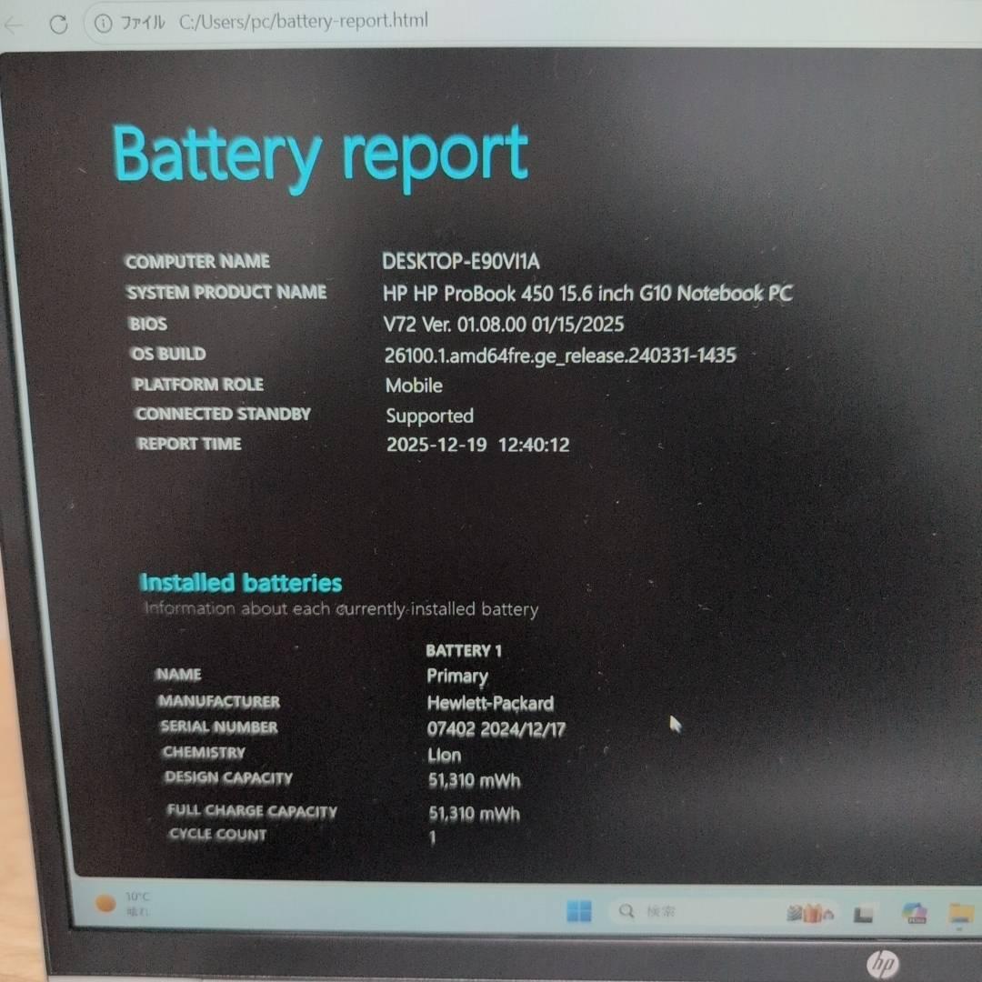 すぐ使える❗高性能❗HP i5 13世代 メモリ16GB 256GB 15.6