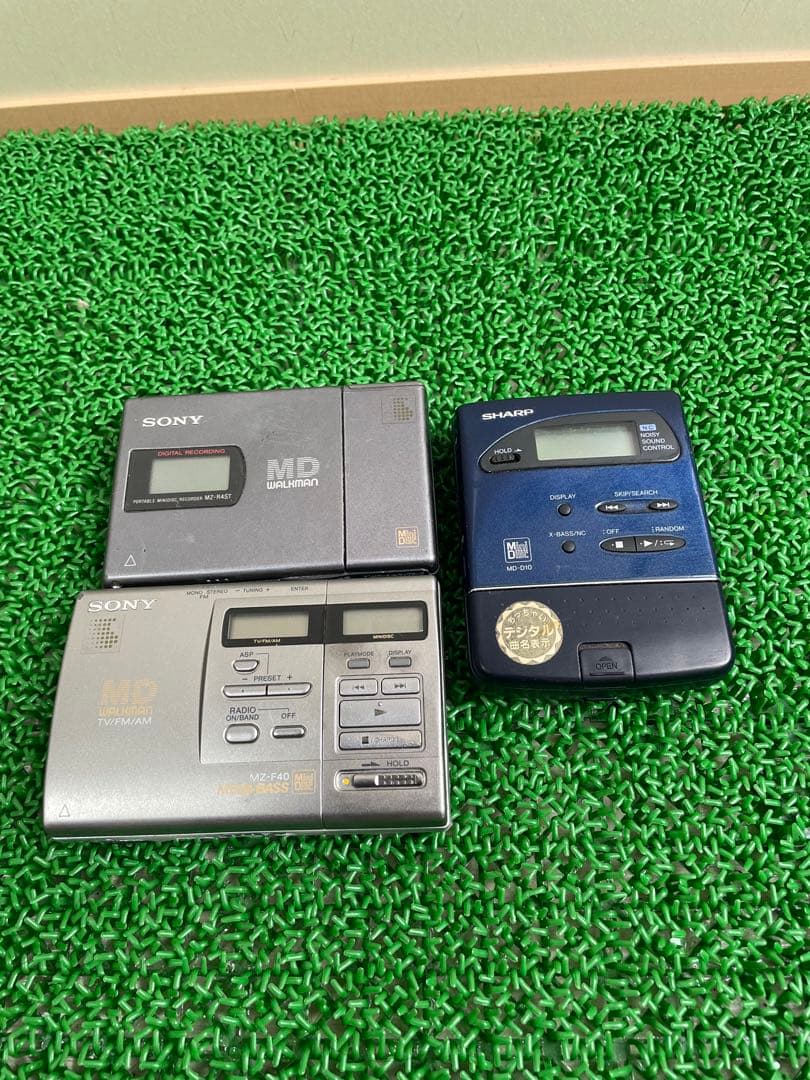 SHARP,SONY ウォークマン　MDプレーヤー　3点セット 　(ジャンク品)