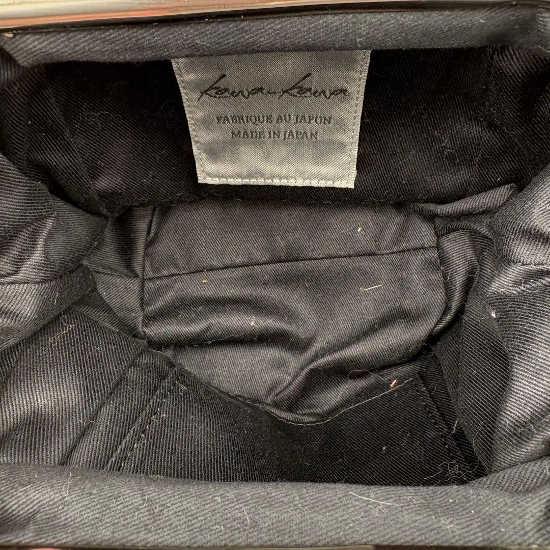 美品 カワカワ ミニショルダーバッグ がま口 スクエア ポシェット レアカラー