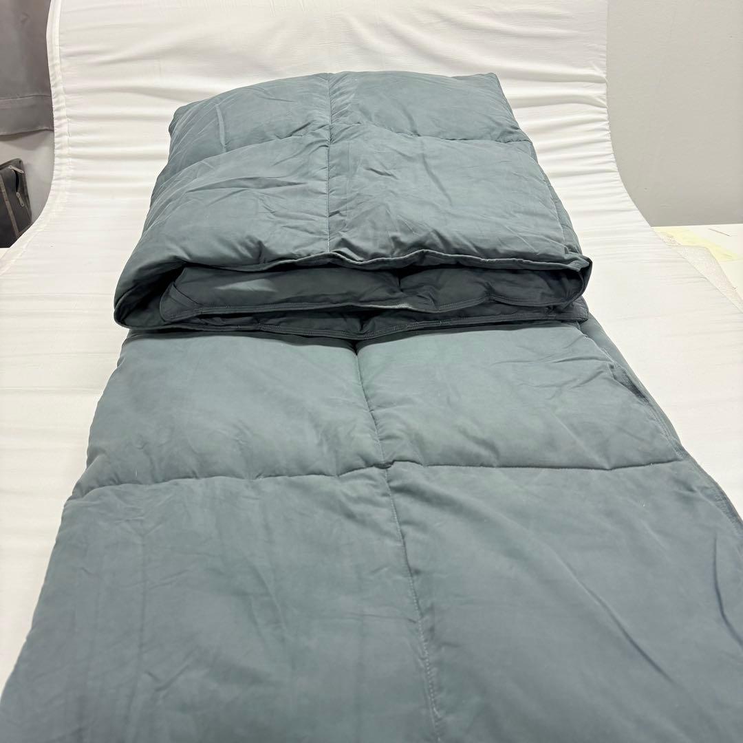 32+34 開封済み　羽毛布団　シングル掛け布団　100％羽毛　詰め物1.1kg