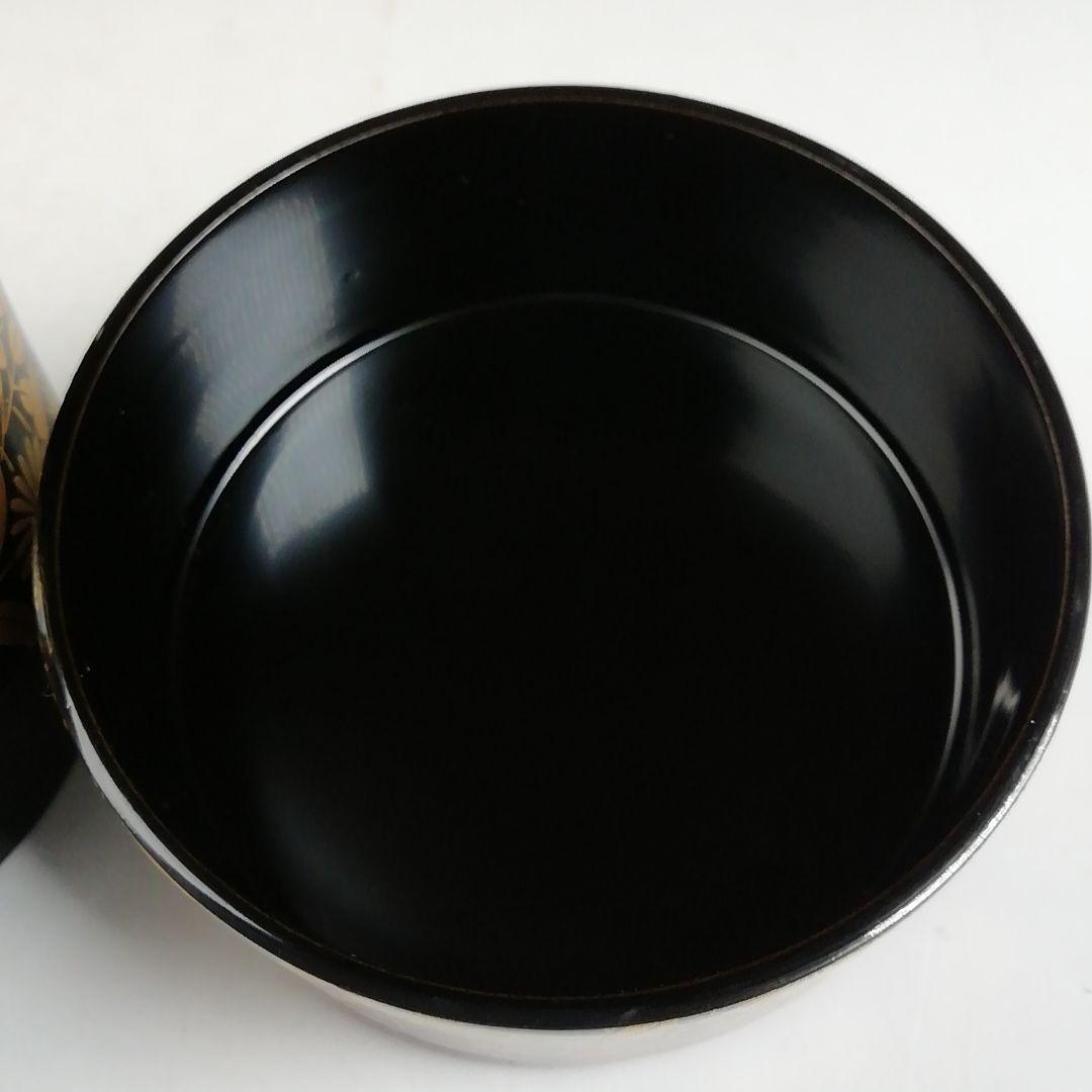 Ｗ１７７　茶器　『菊桐秋草蒔絵』『中谷秀斉 作』『棗』　共箱　茶道具