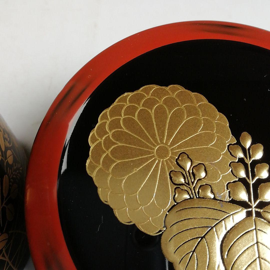 Ｗ１７７　茶器　『菊桐秋草蒔絵』『中谷秀斉 作』『棗』　共箱　茶道具