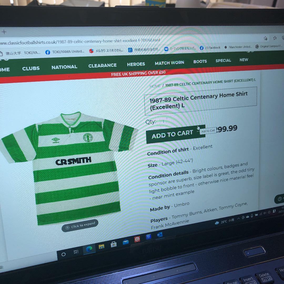 ウェア GLASGOW CELTIC SOCCER UNIFORM