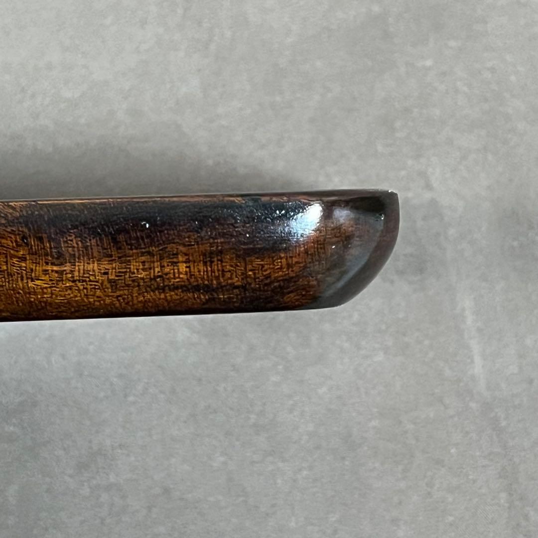欅杢拭漆一文字盆　トレー　　366mm×118mm×16mm　 №9204