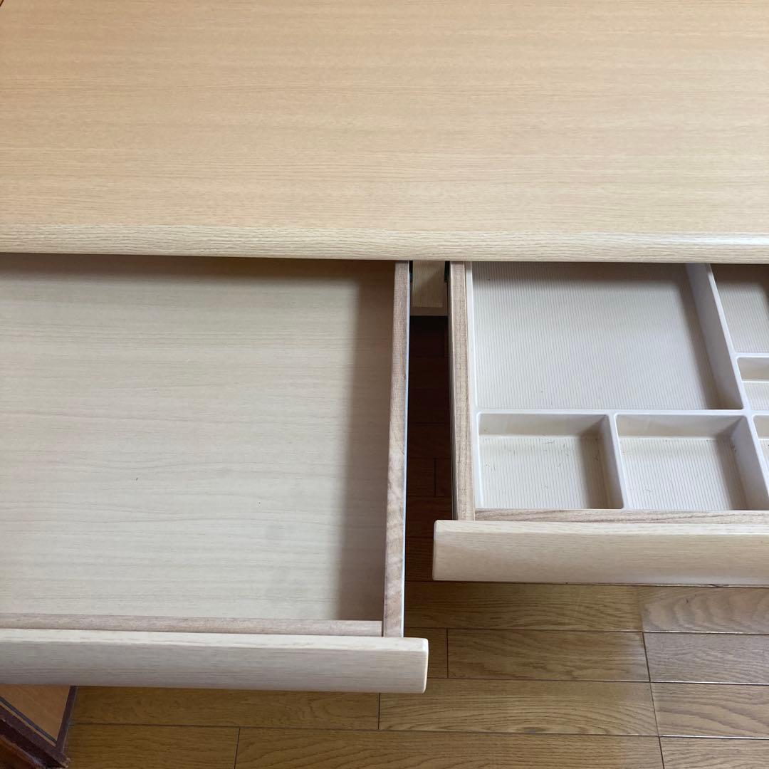 ニトリ　学習机　机のみ　引き出し2つ　フック2つ