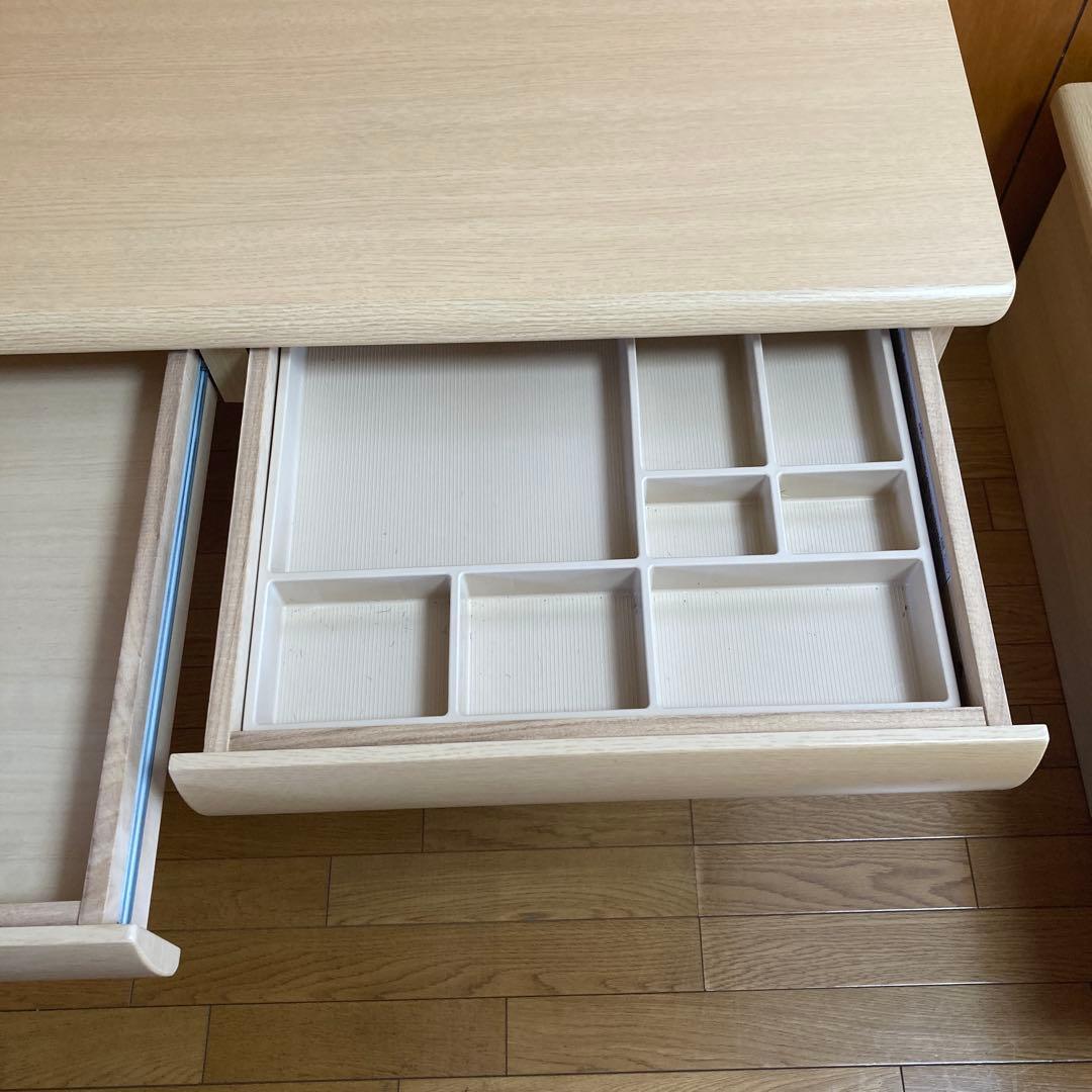 ニトリ　学習机　机のみ　引き出し2つ　フック2つ