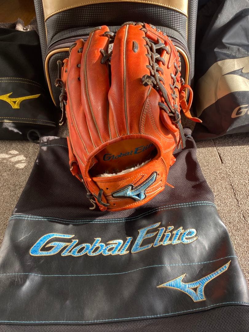 Global Elite 軟式グローブ オレンジ　ダイバーシティロゴ限定品