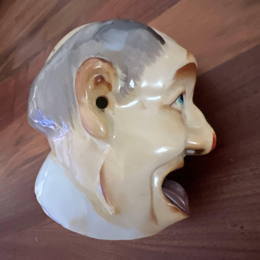 アンティーク フェイス灰皿 陶器