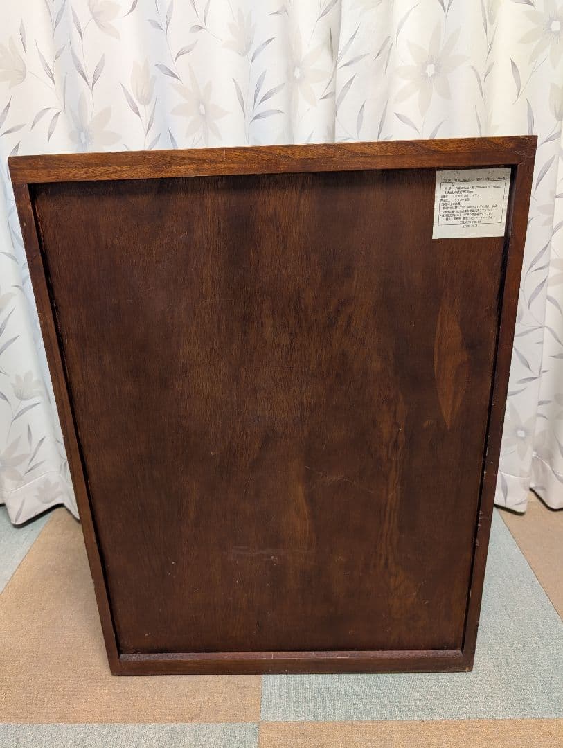 木製　キャビネット　扉　引き出し付　インテリア