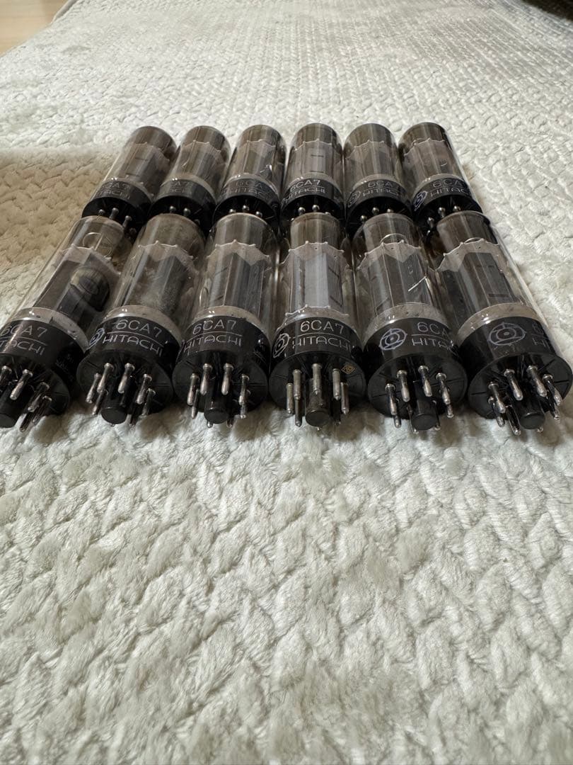 し*。様 HITACHI 6CA7 真空管 12本セット オーディオ アンプ 日