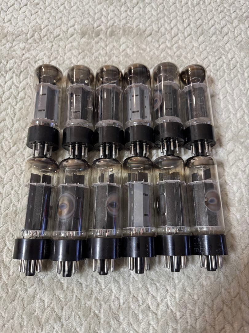 し*。様 HITACHI 6CA7 真空管 12本セット オーディオ アンプ 日