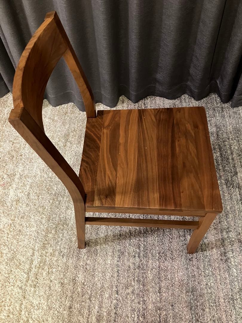 無印良品　無垢材チェア　ウォールナット　2脚セット　椅子のみ