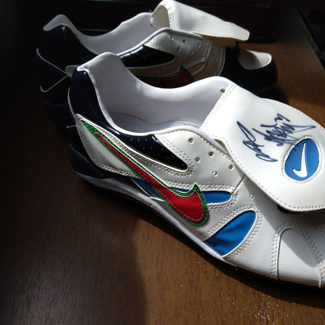 清原和博　直筆サイン入りスパイク　西武ライオンズ　読売ジャイアンツ　巨人