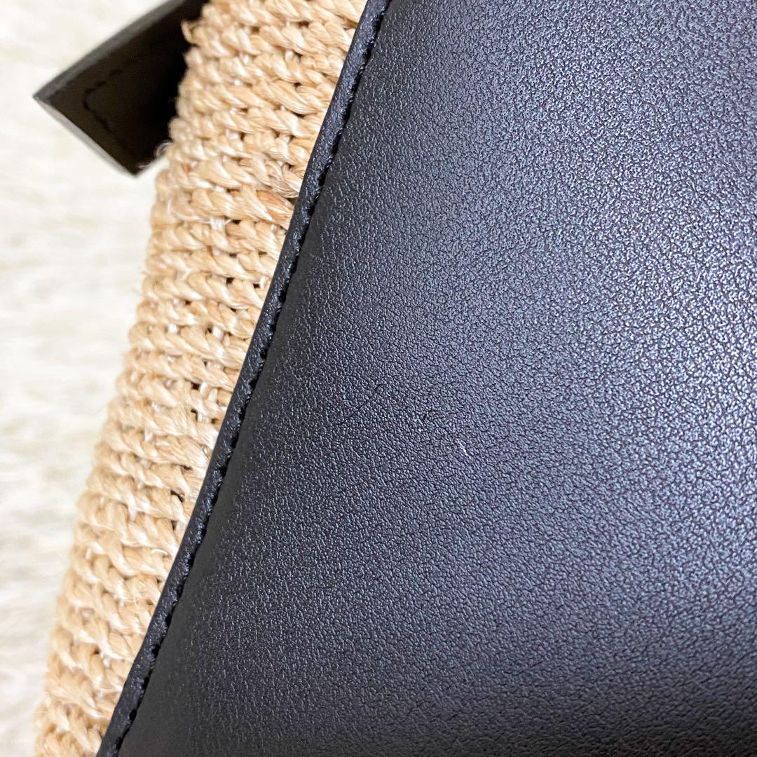 【未使用級】ヴィオラドーロ トートバッグ アバカ レザー