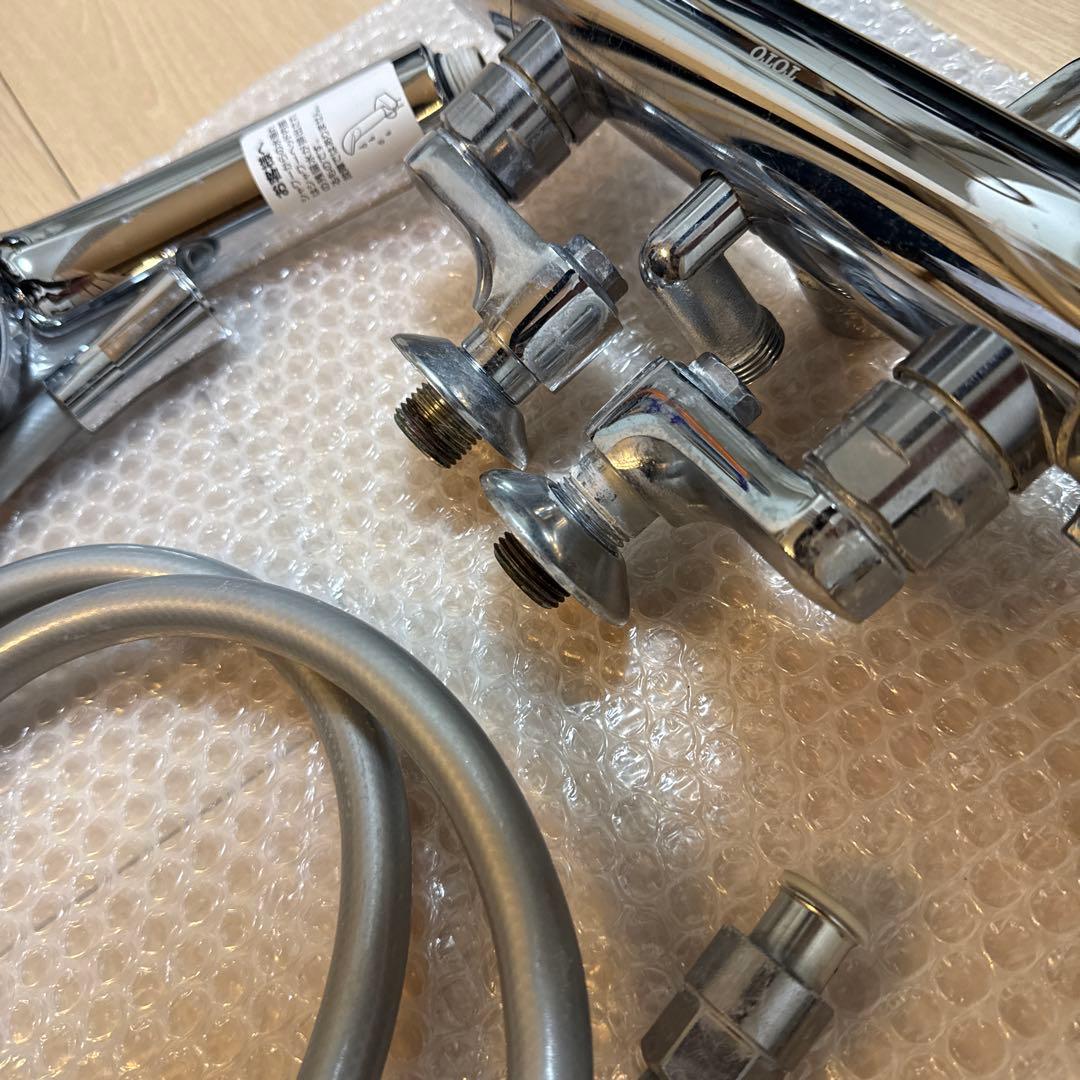 TOTOサーモスタット混合水栓 TBV03445J1 ワンダービート、ホース付き