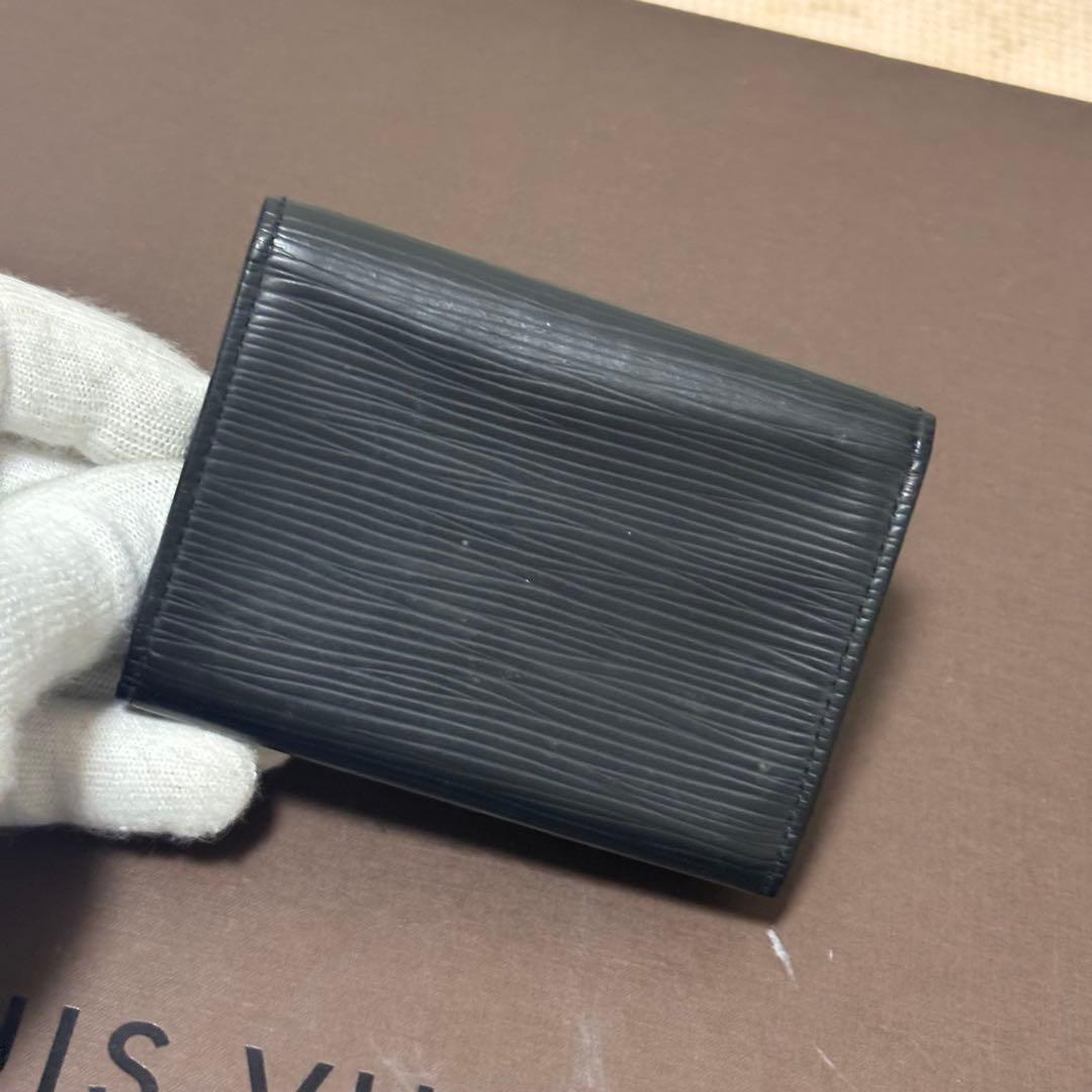LOUIS VUITTON ブラック名刺入れ エピ アンヴェロップ カードケース