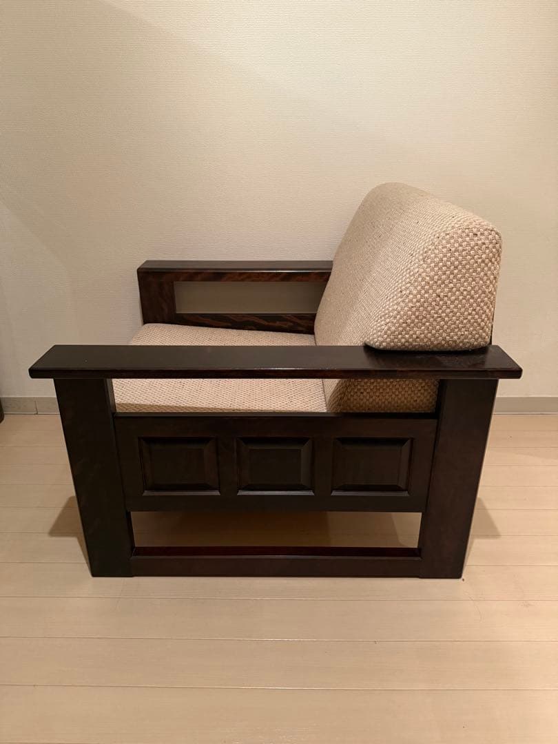 北海道民芸家具 ソファー シングル 1人掛け アンティーク 和モダン